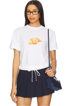 REVOLVE Polychrome Goods Polychrome goods camiseta croissant en color talla L en - White. Talla L (también en M, S, XL).