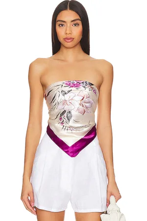 REVOLVE Petit moments Petit moments printed equestrian top en color morado talla all en - Purple. Talla all.