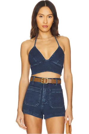 REVOLVE Show Me Your Mumu Show me your mumu palm springs top en color azul talla L en - Blue. Talla L (también en S).