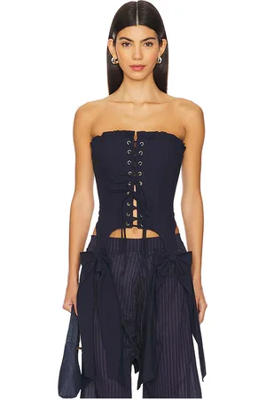 REVOLVE Selkie Selkie corsé a la mode en color azul marino talla 3X en - Navy. Talla 3X (también en 4X, XXS).