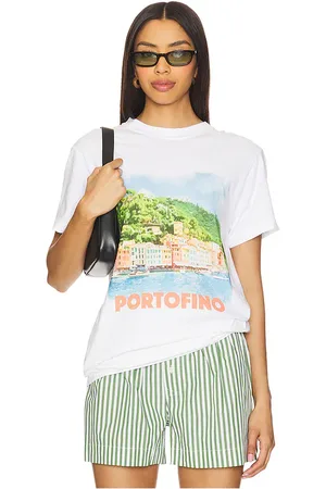 REVOLVE Polychrome Goods Polychrome goods camiseta portofino en color talla L en - White. Talla L (también en M, S, XL).
