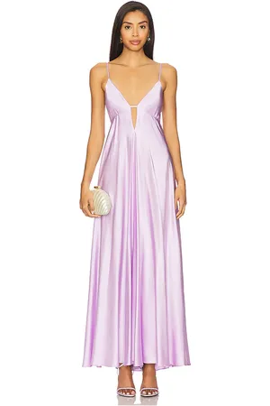 REVOLVE Michael Costello Michael costello vestido largo willow en color lavanda talla L en - Lavender. Talla L (también en M, S, XS, XXS).