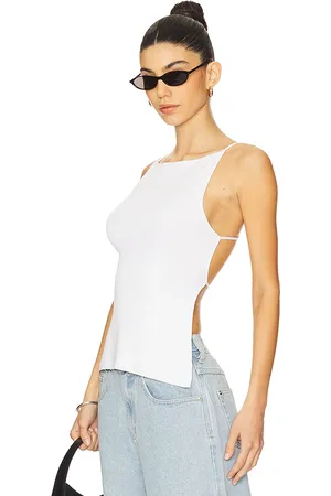 REVOLVE WeWoreWhat Weworewhat blusa sin mangas top en color blanco talla L en - White. Talla L (también en M, S, XL, XS).