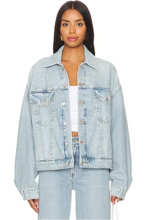 REVOLVE AGOLDE Agolde chaqueta globo dalton en color denim claro talla M en - Denim-Light. Talla M (también en XL).