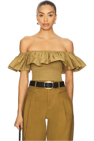 REVOLVE Ronny Kobo Ronny kobo top descubierto dira en color verde oliva talla L en - Olive. Talla L (también en M, S, XS).