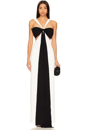 REVOLVE SANS FAFF Sans faff vestido largo elizabeth bowed en color talla S en - White. Talla S (también en XS).