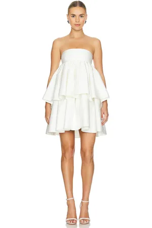 REVOLVE ROTATE Rotate vestido fruncido en color blanco talla 34 en - White. Talla 34 (también en 36).