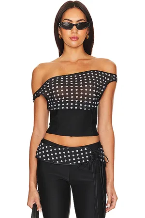 REVOLVE Fait Par Foutch Fait par foutch remi top en color negro talla L en - Black. Talla L (también en M, S, XS, XXS).