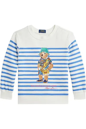 REVOLVE Polo Ralph Lauren Polo ralph lauren sudadera con rayas gráficas novelty bear en color blanco talla 2 en - White. Talla 2