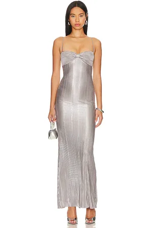 REVOLVE Lovers and Friends Lovers and friends vestido largo mya en color plateado metálico talla L en - Metallic Silver. Talla L (también en M).