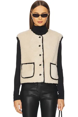 REVOLVE WeWoreWhat Weworewhat chaleco reversible en color ivory talla XS en - Ivory. Talla XS (también en XXS).