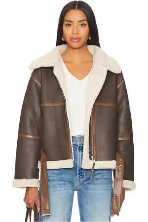 REVOLVE HEARTLOOM Heartloom chaqueta olina en color marrón talla XL en - Brown. Talla XL (también en XS).