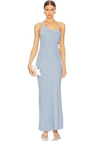 REVOLVE St. Agni St. agni maxivestido asymmetrical drape en color bebe azul talla L en - Baby Blue. Talla L (también en XL).