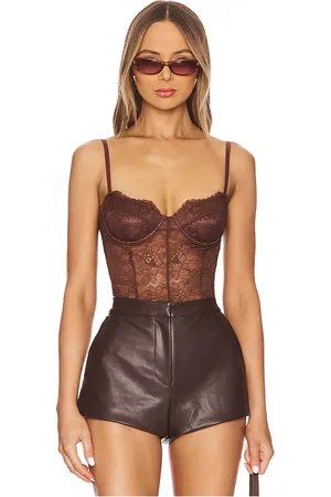 REVOLVE OW Collection Ow collection body layce en color talla L en - Brown. Talla L (también en M, S, XS).