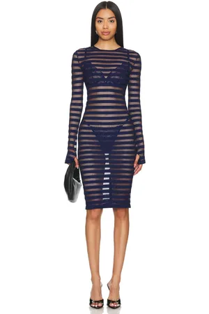 REVOLVE Norma Kamali Norma kamali vestir hasta la rodilla en color azul marino talla S en - Navy. Talla S (también en XS).