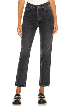 REVOLVE AGOLDE Agolde fen high rise relaxed taper en color negro talla 23 en - Black. Talla 23 (también en 25).