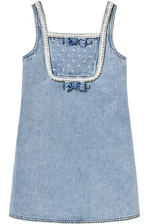 REVOLVE Self-portrait Self-portrait vestido denim en color azul talla 3/4T en - Blue. Talla 3/4T (también en 5/6T).