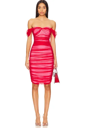 REVOLVE Norma Kamali Norma kamali vestido midi walter en color rojo talla XS en - Red. Talla XS (también en XXS).