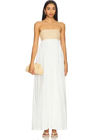 REVOLVE Show Me Your Mumu Show me your mumu maxivestido dockside en color blanco talla L en - White. Talla L (también en M, S, XL).