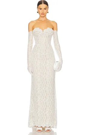 REVOLVE Bronx and Banco Bronx and banco vestido largo keira en color talla L en - White. Talla L (también en M, S).