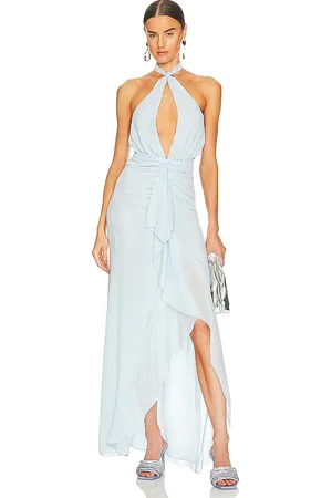 REVOLVE NBD Nbd vestido largo annemette en color talla L en - Baby Blue. Talla L (también en XL).