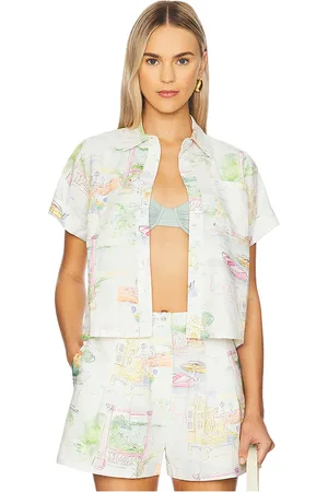 REVOLVE Yumi Kim Yumi kim shailene top en color crema talla L en - Cream. Talla L (también en M, S, XL, XS).