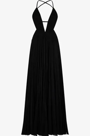 Roberto Cavalli Vestido Largo Drapeado