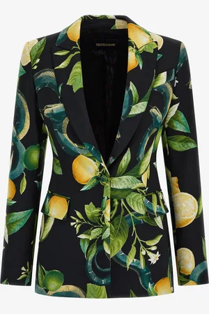 Roberto Cavalli Lemon print blazer