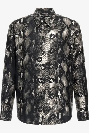 Roberto Cavalli Camisa con estampado de Snakeskin