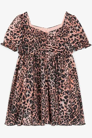 Roberto Cavalli Vestido con estampado Leopard