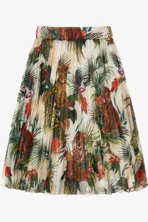 Roberto Cavalli Midi skirt Jungle print