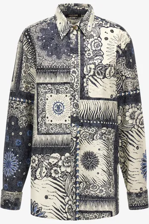 Roberto Cavalli Camisa de vestir con estampado de Bandana