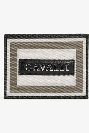Roberto Cavalli Tarjetero con parche con logotipo
