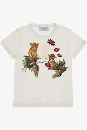 Roberto Cavalli T-shirt with Logo and print