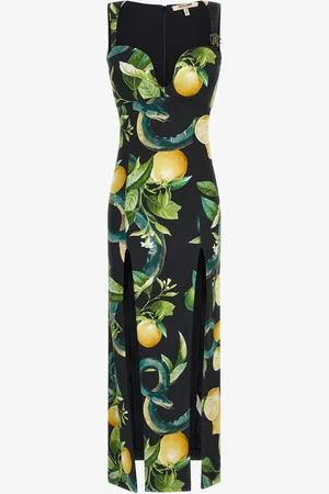 Roberto Cavalli Midi dress with Lemon print