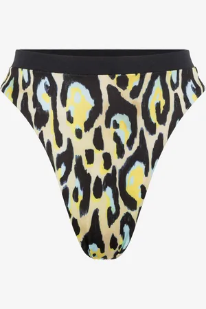 Roberto Cavalli Jaguar-print bikini bottoms