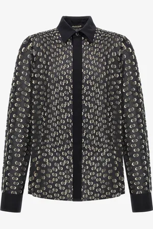 Roberto Cavalli Fil coupé lurex shirt