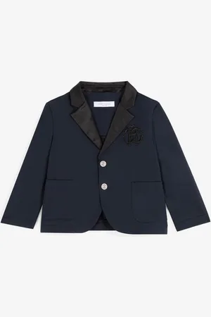 Roberto Cavalli Blazer de algodón con bordado Monograma RC