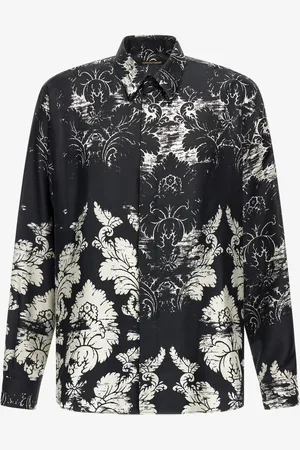 Roberto Cavalli Camisa de seda con estampado Broccato