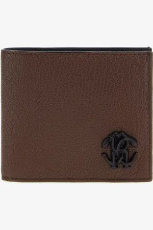 Roberto Cavalli Wallet with Monogram Mirror Snake