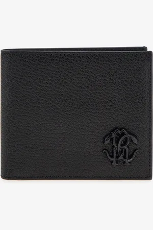 Roberto Cavalli Wallet with Monogram Mirror Snake