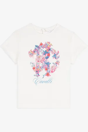 Roberto Cavalli Camiseta de algodón con estampado Monograma RC