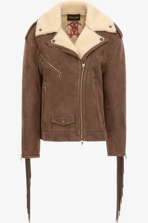 Roberto Cavalli Chaqueta Biker con Flecos