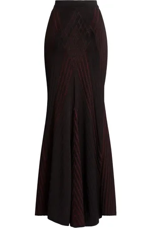 Roberto Cavalli Art deco geometric knit skirt