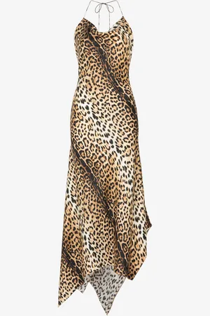 Roberto Cavalli Jaguar Skin Slip Dress