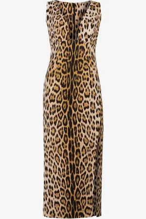 Roberto Cavalli Jaguar-Print Dress