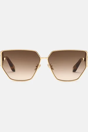 Roberto Cavalli Sunglasses with wide shape front, metal fangs embellishment