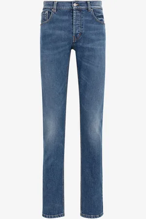 Roberto Cavalli Vaqueros slim con emblema Mirror Snake bordado