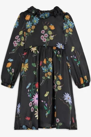 Roberto Cavalli Vestido de seda con estampado Floral