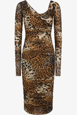 Roberto Cavalli Stretch Jaguar Skin print dress